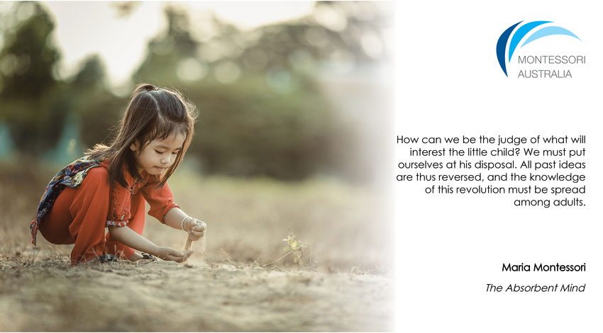 Girl concentrating on sand play