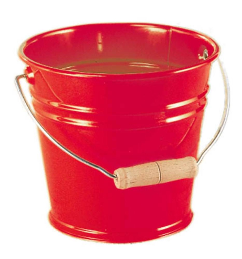 Metal Bucket (Red) | Montessori Australia