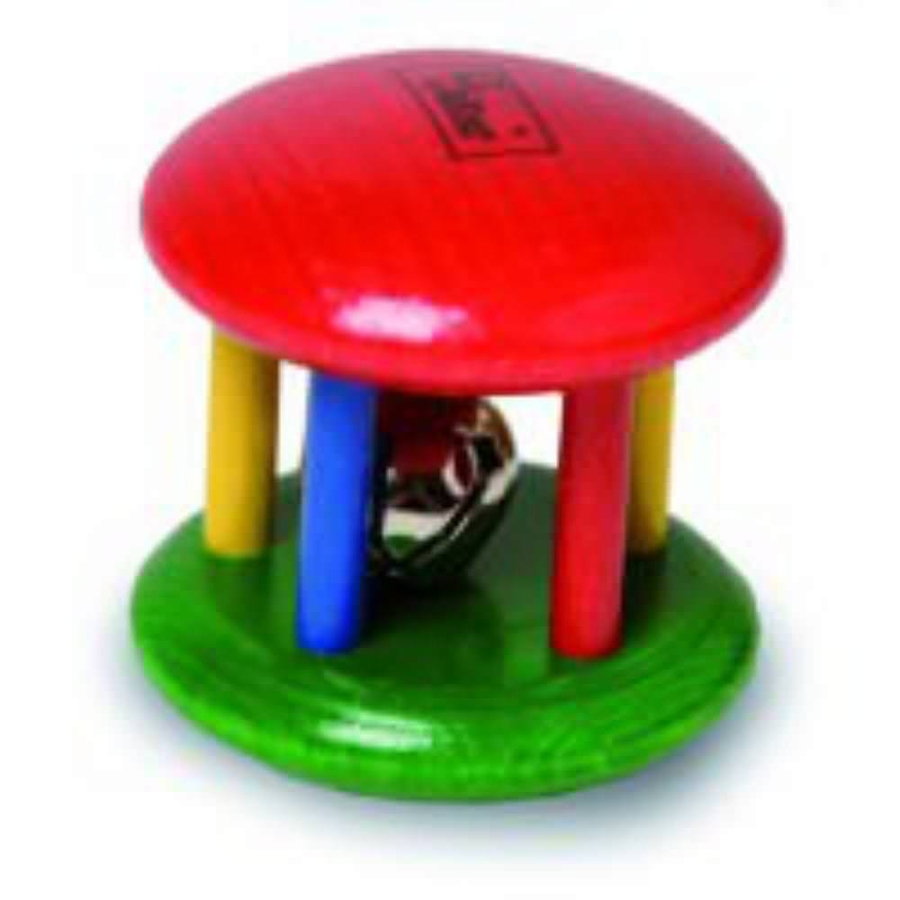 Wooden Cage Rattle with Bell Montessori Australia
