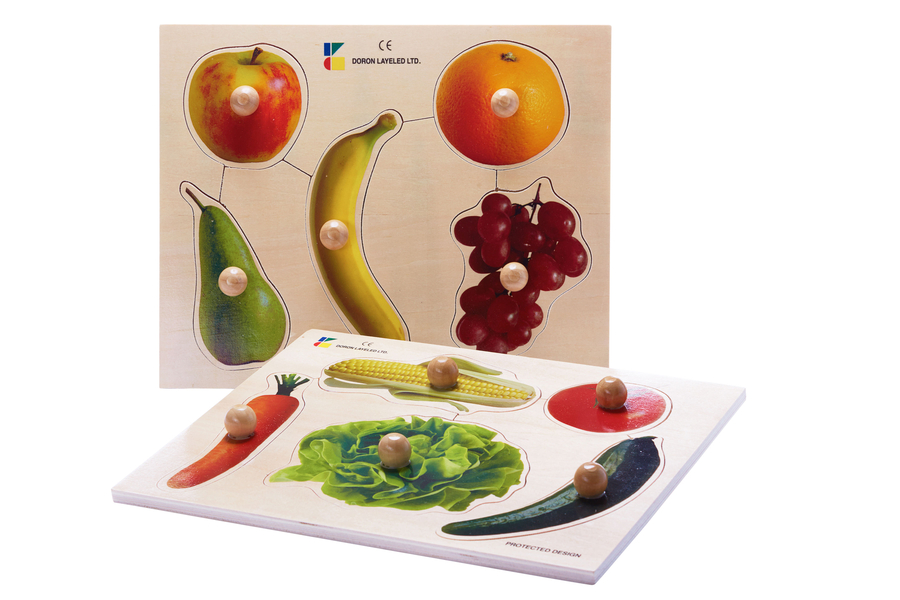 Wooden Knob Puzzles Set 1 Montessori Australia